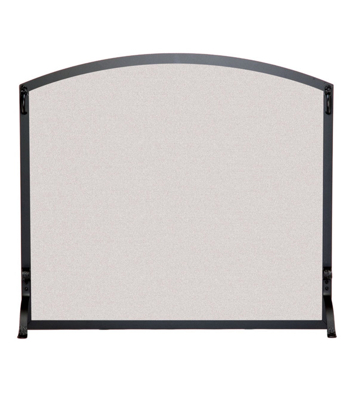 Small Flat Fireplace Screen With Arched Top
