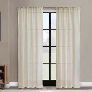 95"L Thermalogic™ ThermaSheer™ Insulating Rod-Pocket Semi-Sheer Window Curtain Panel