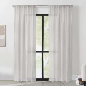 95"L Thermalogic™ ThermaSheer™ Insulating Rod-Pocket Semi-Sheer Window Curtain Panel