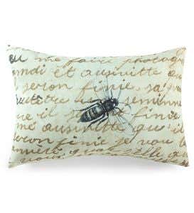 Birds And Bees Photo-Printed Throw Pillows