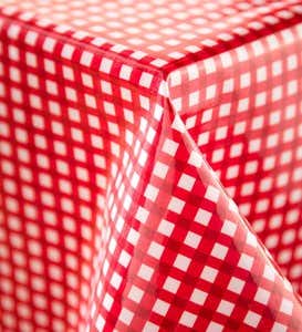 Oilcloth Tablecloth, 52”x 90” - Hydrangea