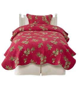 Full/Queen Peaceful Pine Quilt Set