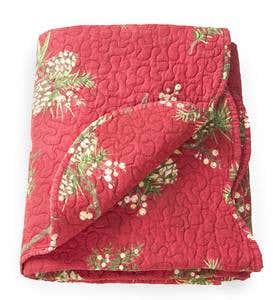 Peaceful Pine Quilted Throw