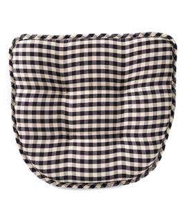 Non-Slip Gingham Chair Pad