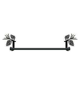 USA-Made Wrought Iron Large Decorative Towel Bar