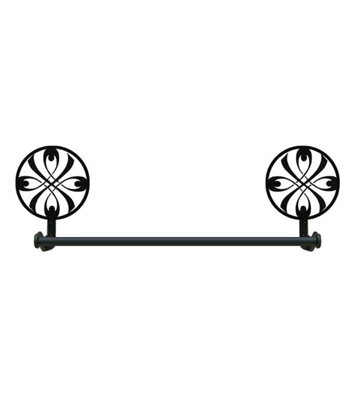 USA-Made Wrought Iron Large Decorative Towel Bar