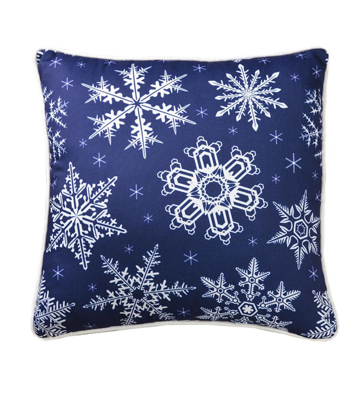 18”sq. Lava Falling Snowflake Printed Accent Pillow