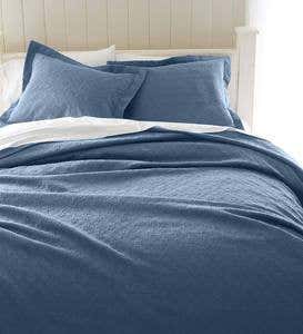 Twin Marie Matelasse Stonewashed Coverlet - Blue