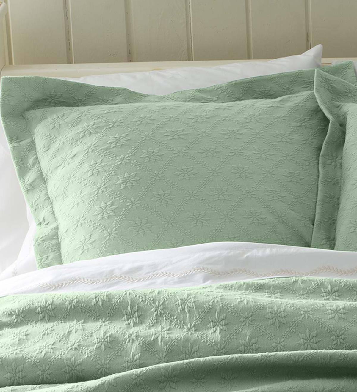 Marie Matelasse Stonewashed Standard Sham