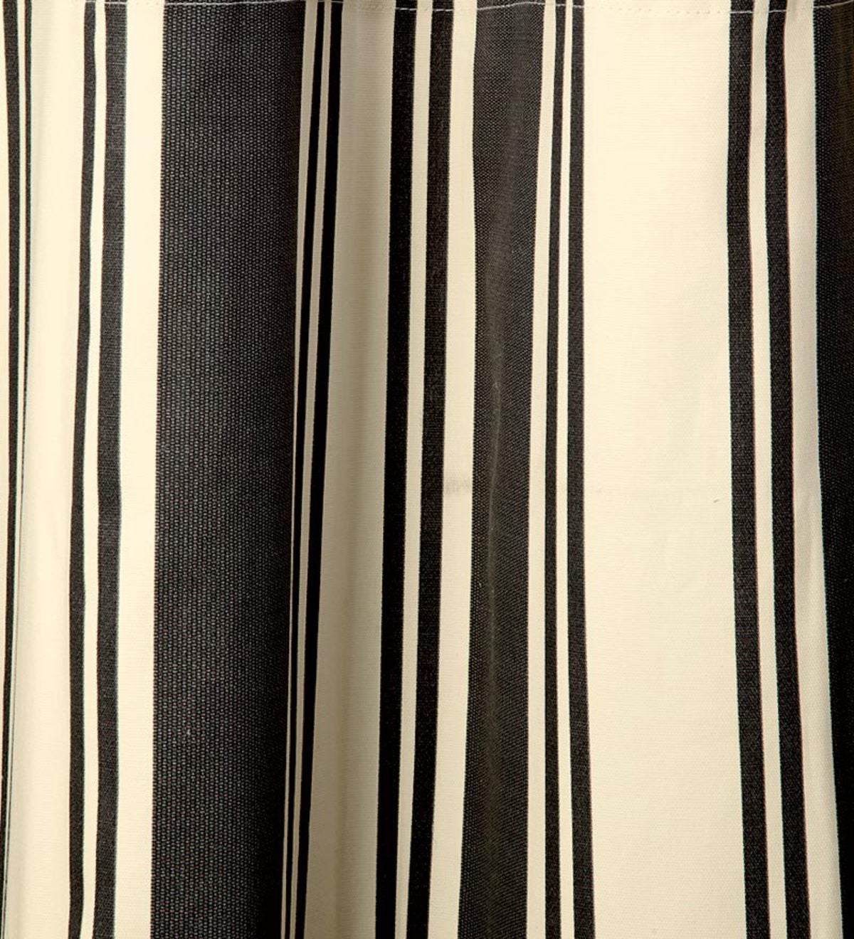 54”L Wide Stripe Grommet-Top Insulated Curtains - Black