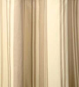 72”L Thermalogic™ Wide Stripe Grommet-Top Insulated Curtains - Khaki