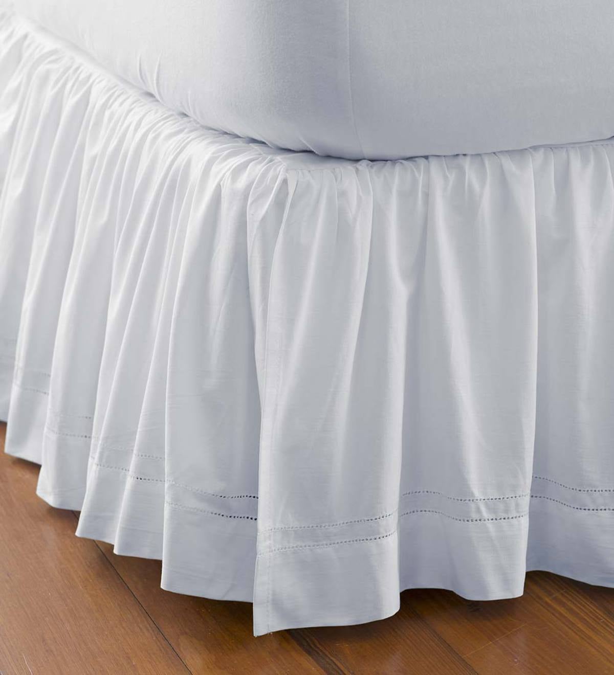 King Hemstitch Gathered Bed Skirt