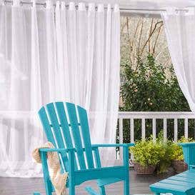 Shenandoah Outdoor SunSpun Grommet Top Outdoor Curtain
