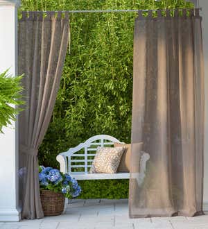 Shenandoah Outdoor SunSpun Tab Top Outdoor Curtain