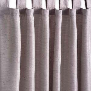 Grasscloth Outdoor Curtain Panel with Tab Top, 54"W x 108"L