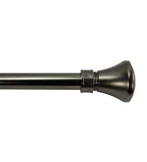 Lexington Adjustable Curtain Rod Collection with Flare Finial