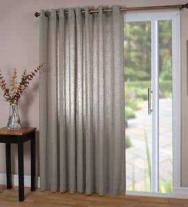 Sheer Linen Panel with Grommets, 110"W x 84"L Double Width