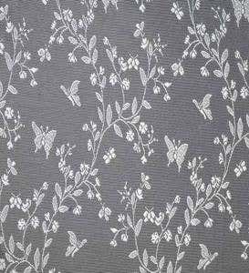 Butterfly Garden Sheer Curtain Pairs, 63"L - White