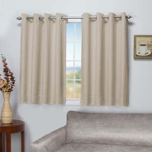 Madison Double-Blackout Grommet Curtain Pair, 40"W x 54"L per panel