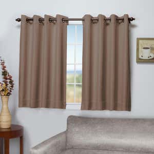 Madison Double-Blackout Grommet Curtain Pair, 40"W x 45"L per panel