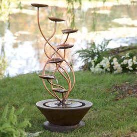 Large Bronze Leaf Fountain