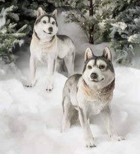 Siberian Husky Dog Statue