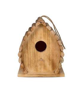 Handcrafted Wood Dew Drop Bird House