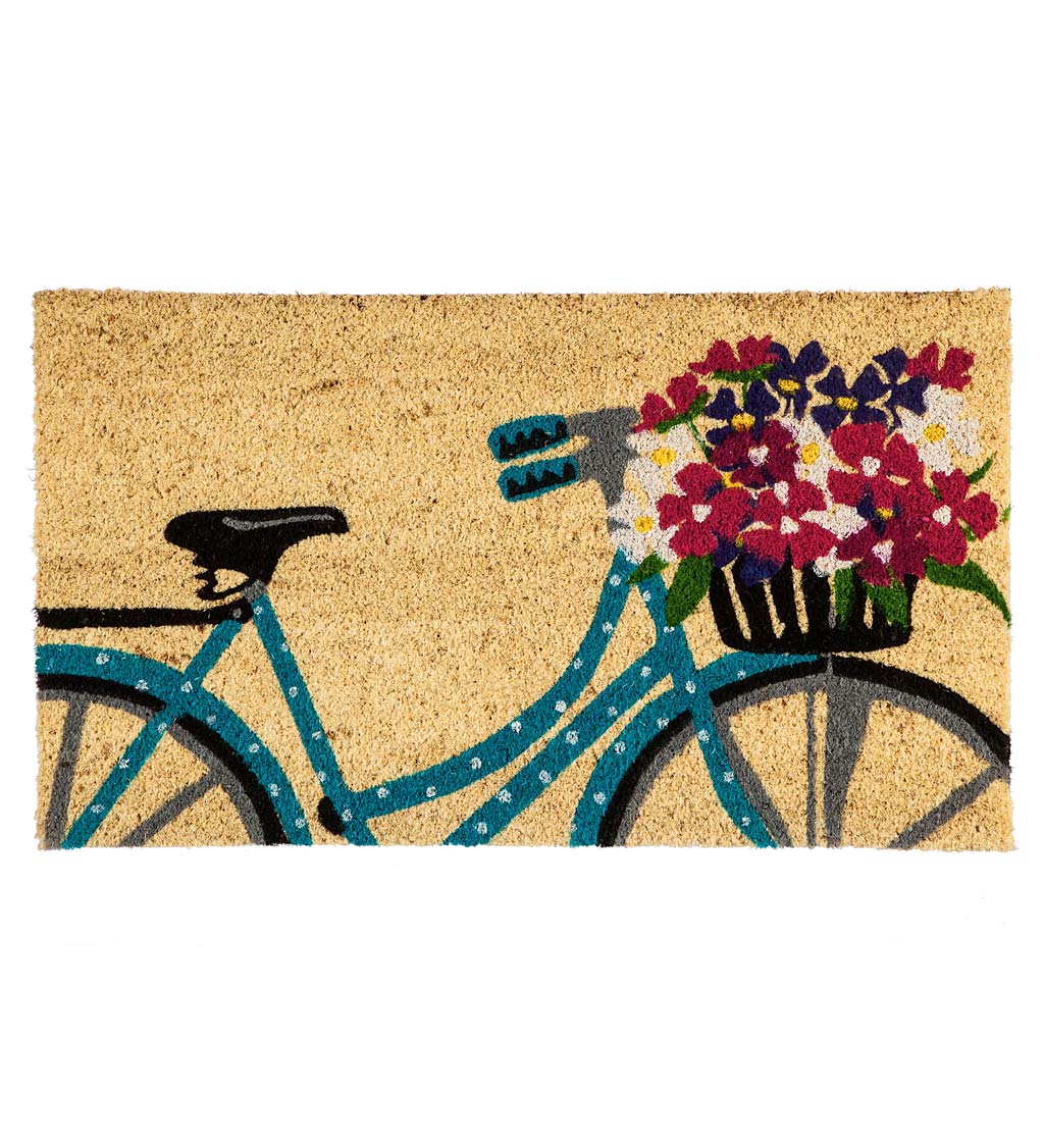 Bicycle Flower Basket Coir Mat