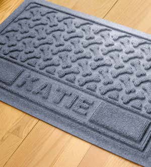 Personalized Waterhogs Dog Bones Doormat, 18" x 28"