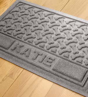 Personalized Waterhogs Dog Bones Doormat, 18" x 28"