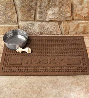Personalized Waterhog Squares Pet Doormat