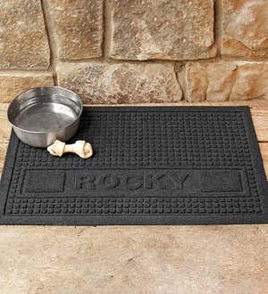 Personalized Waterhog Squares Pet Doormat