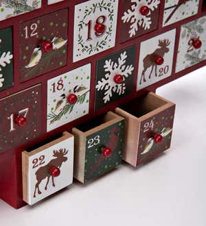 Christmas Advent Calendar Tree with Drawers