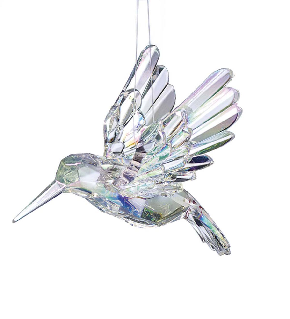 Iridescent Hummingbird Ornament