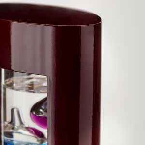 Galileo Thermometer with Cherry Finish Wood Frame
