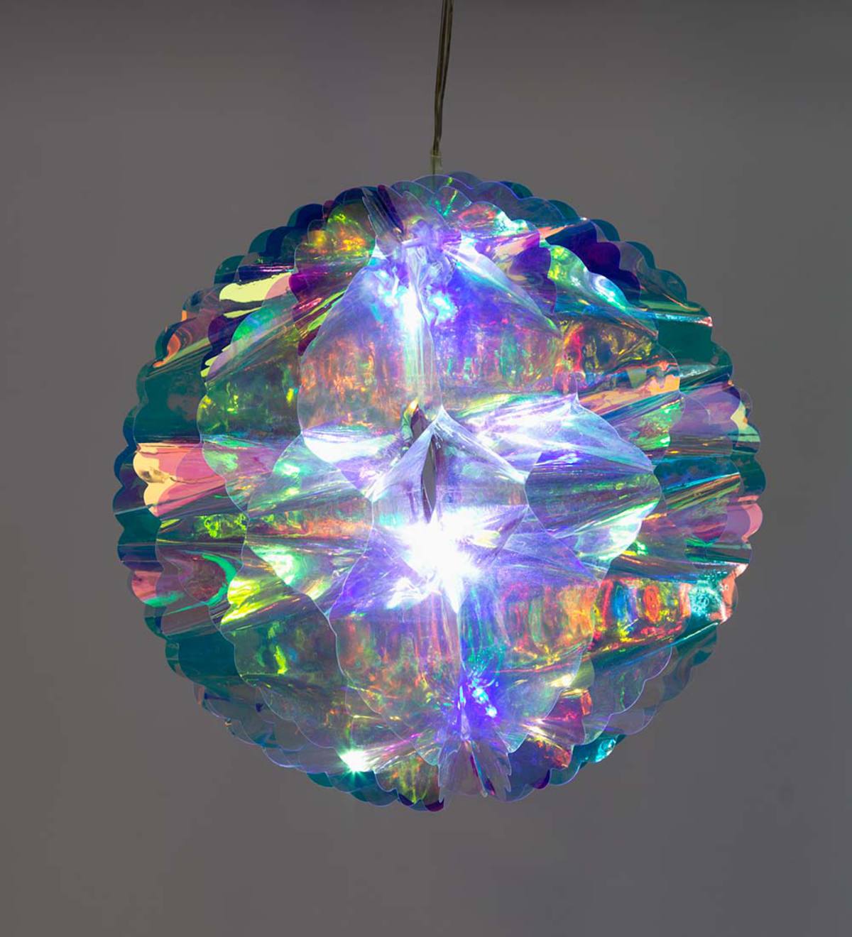 Small Lighted Rainbow Ball