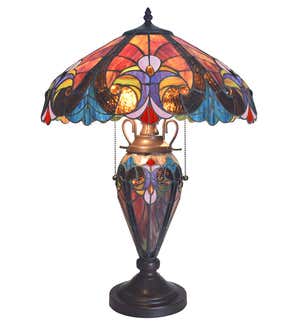 Tiffany Style Stained Glass Table Lamp