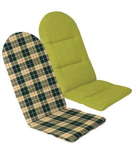 Sale! Polyester Classic Adirondack Cushion, 52”x 20½”x 2½”with hinge 18½”from bottom - Leaf Chevron