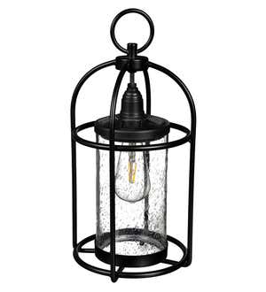 Solar Metal and Bubble Glass Vintage Lantern