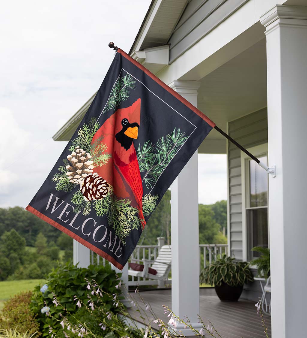 Cardinal Welcome Estate Flag