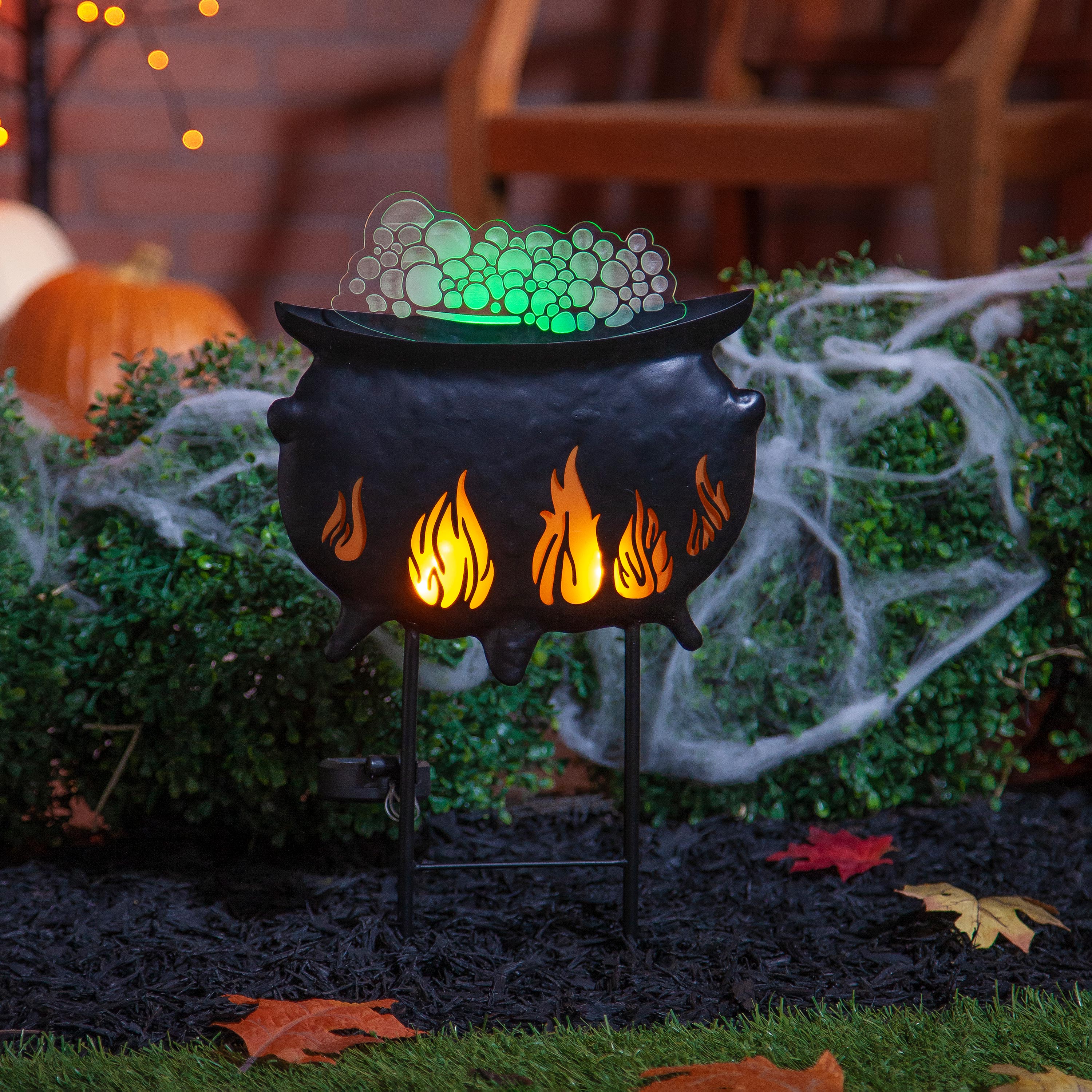 Solar Cauldron Halloween Stake