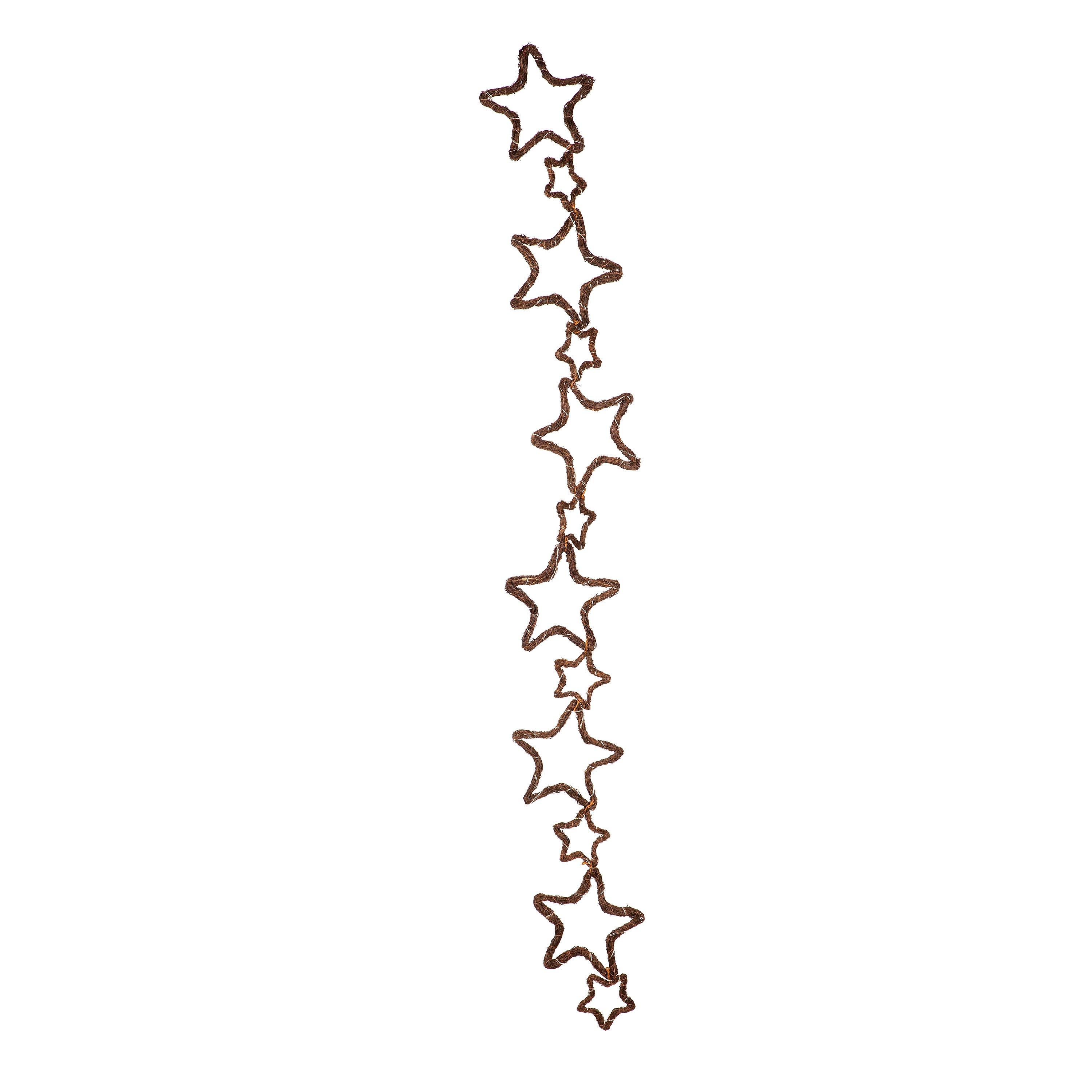 Accents, Grapevine Garland With Grapevine Star Lights