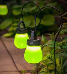Solar Firefly Lantern in Waterproof Collapsible Silicone