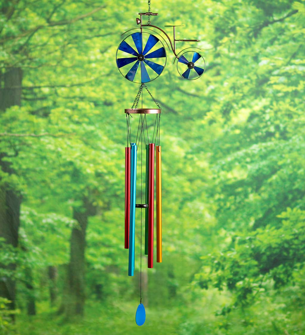 Hanging Wind Chimes with Mini Spinner