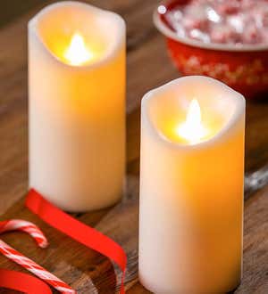 Scented LED Pillar Candle with Moving Wick