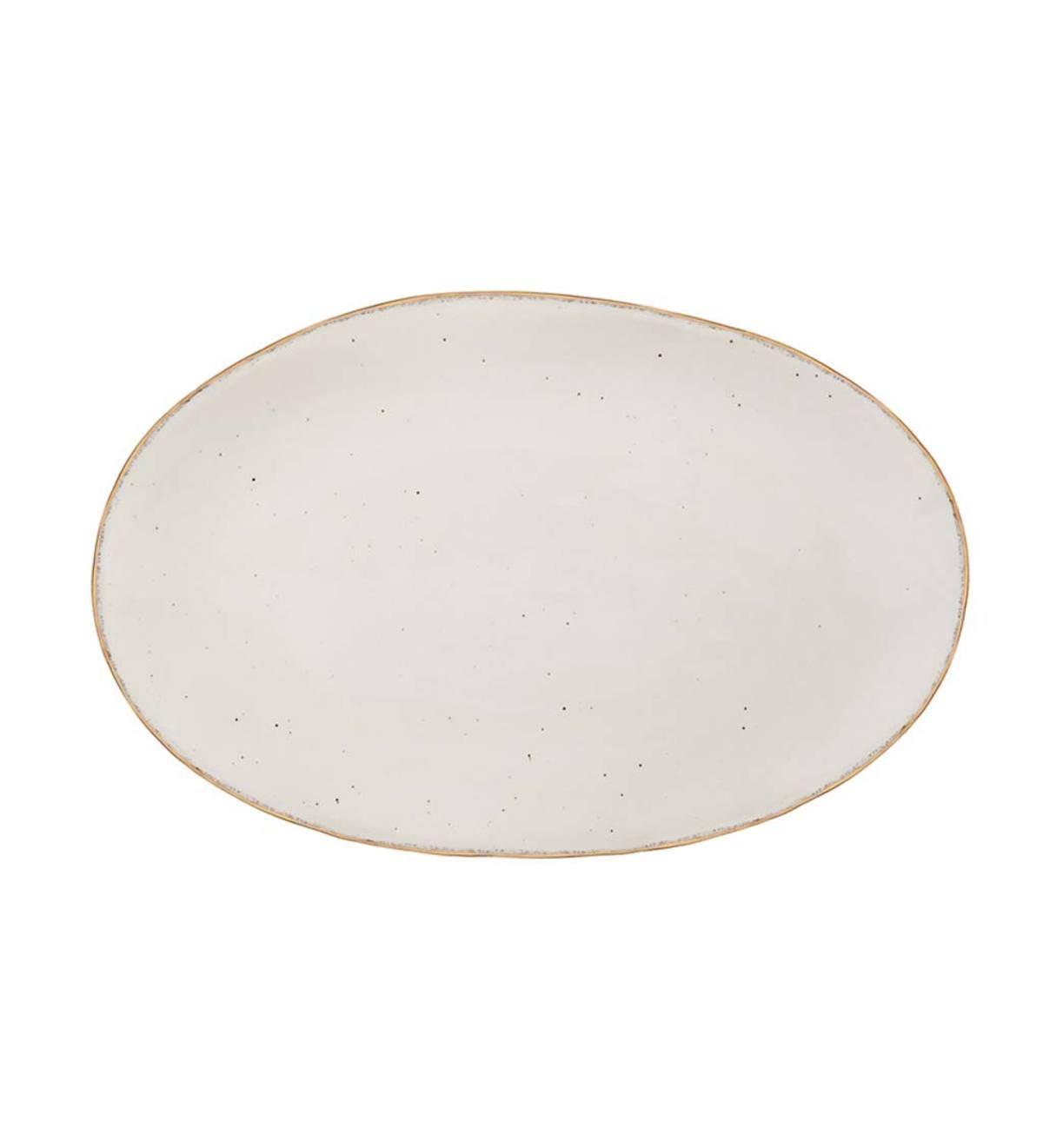 Farmhouse Glazed Ceramic Platter
