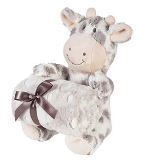 Plush Giraffe Stuffed Animal with Blanket Gift Set