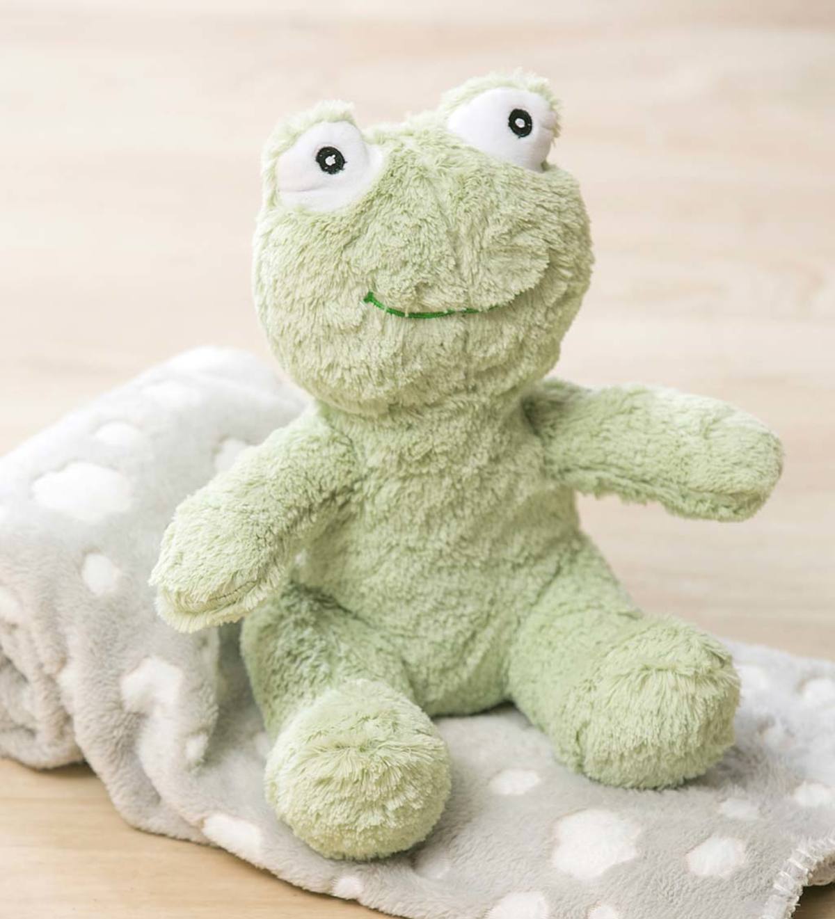 Plush Frog Stuffed Animal with Blanket Gift Set