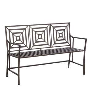 Bronze Metal Garden Bench