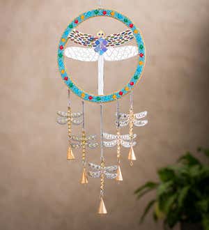 Beaded Metal Pollinator Wind Chime